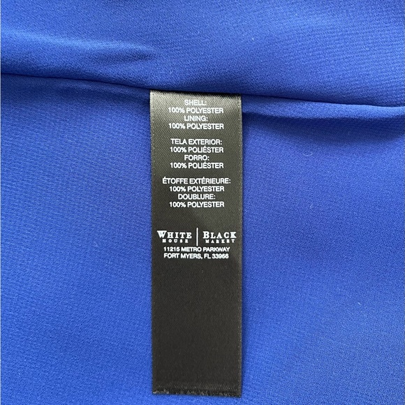 White House Black Market Blue Strappy Top Size XS - Picture 7 of 7